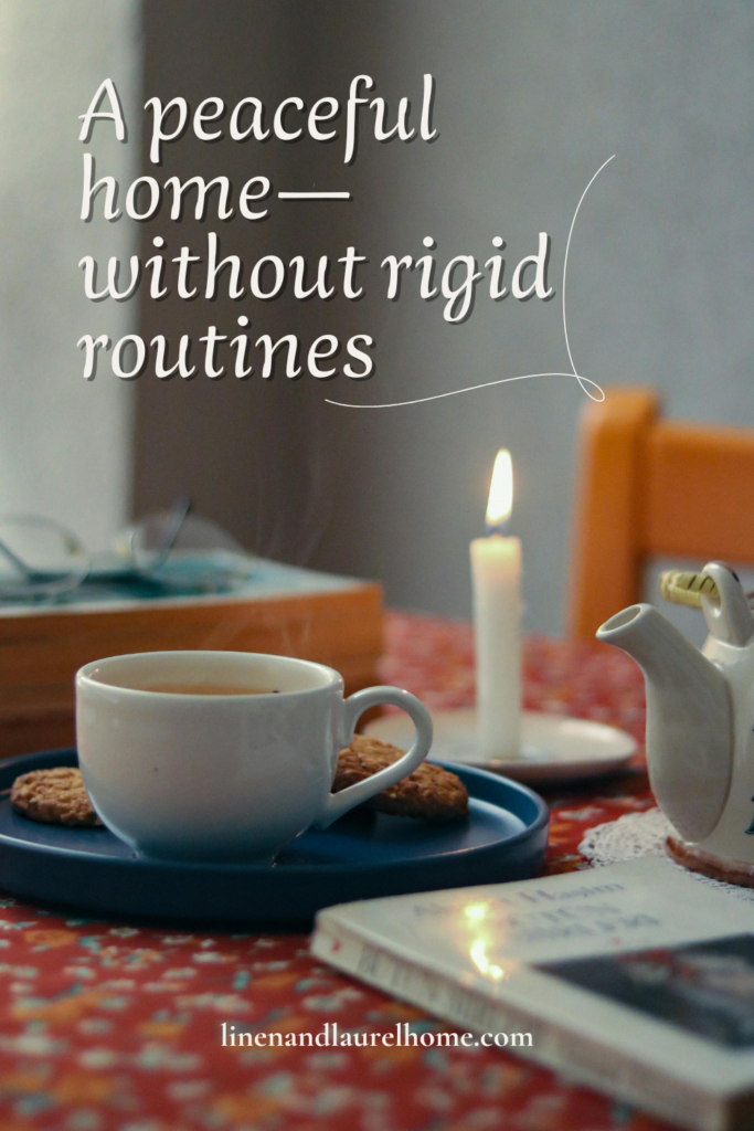 clean kitchen sink at night with warm lighting and a peaceful homemaking routine